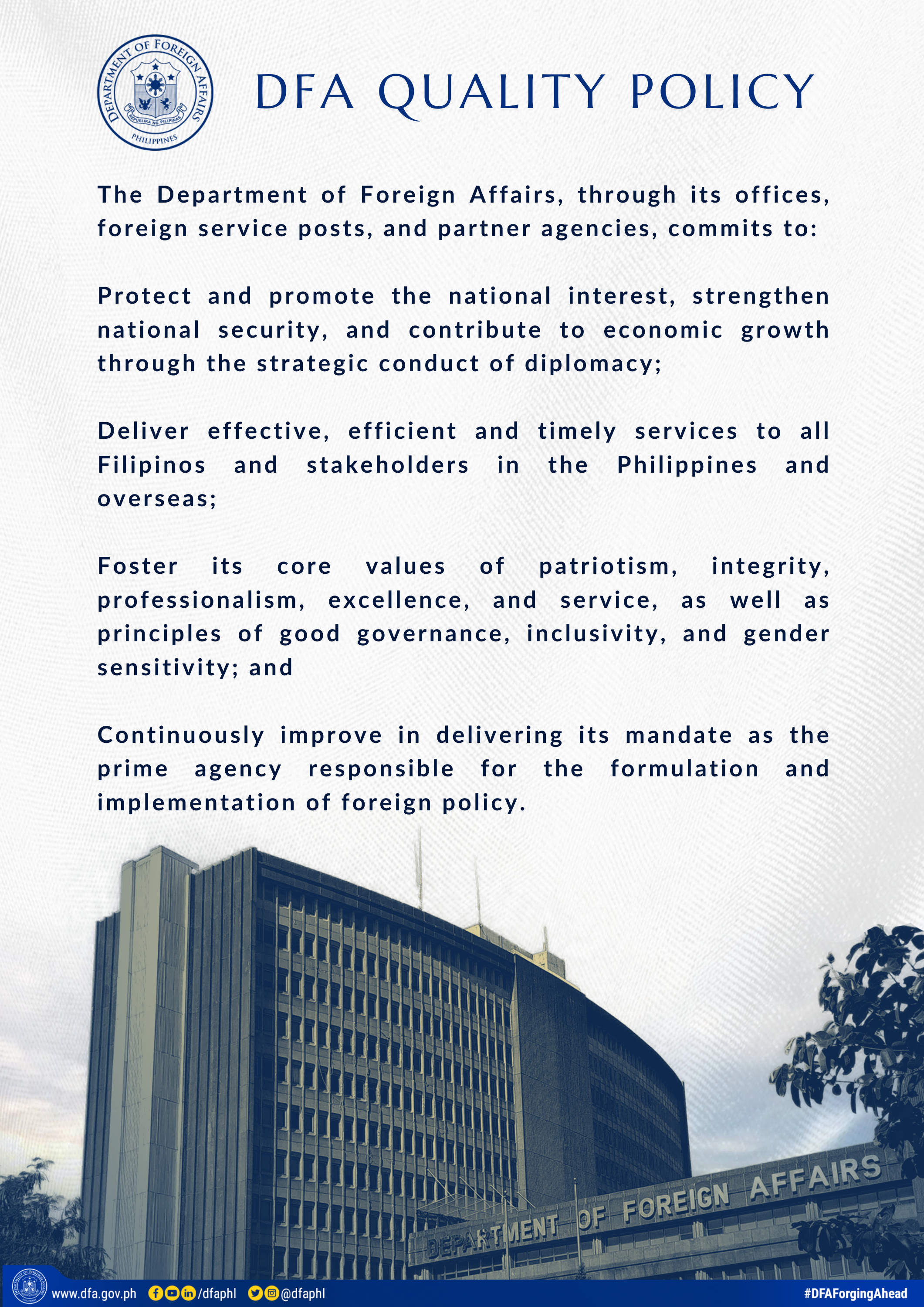 DFA Quality Policy